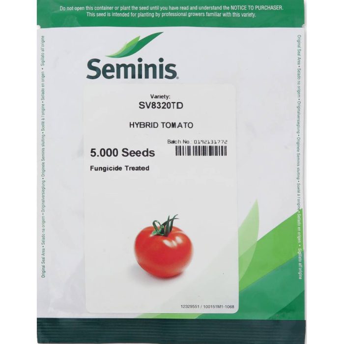Seeds - Tomato - 8320 - Seminis بذر گوجه فرنگی 8320 سمینیس